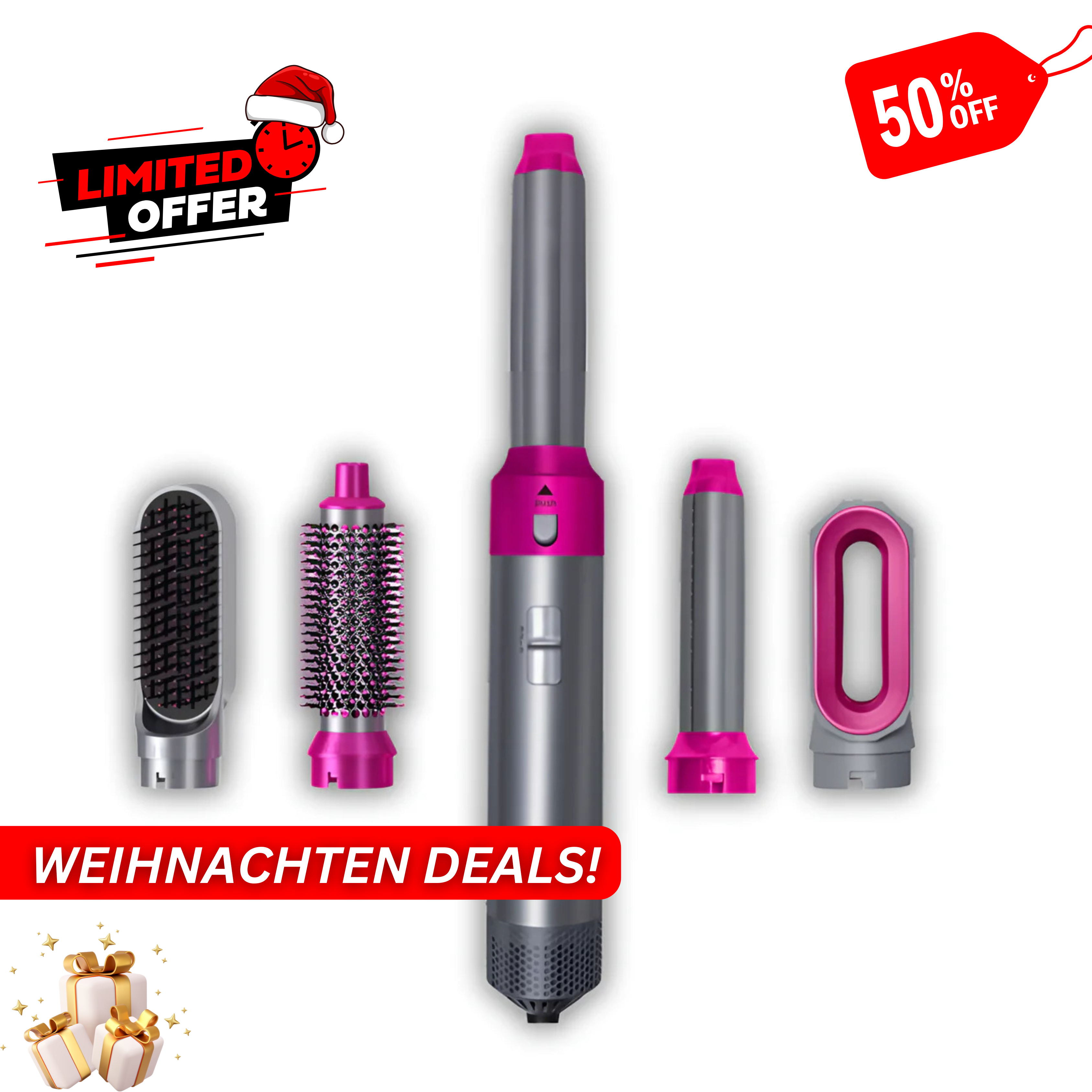 Weihnachten Deal - Trueglow's - 5 in 1 Luxus-Haarstyler