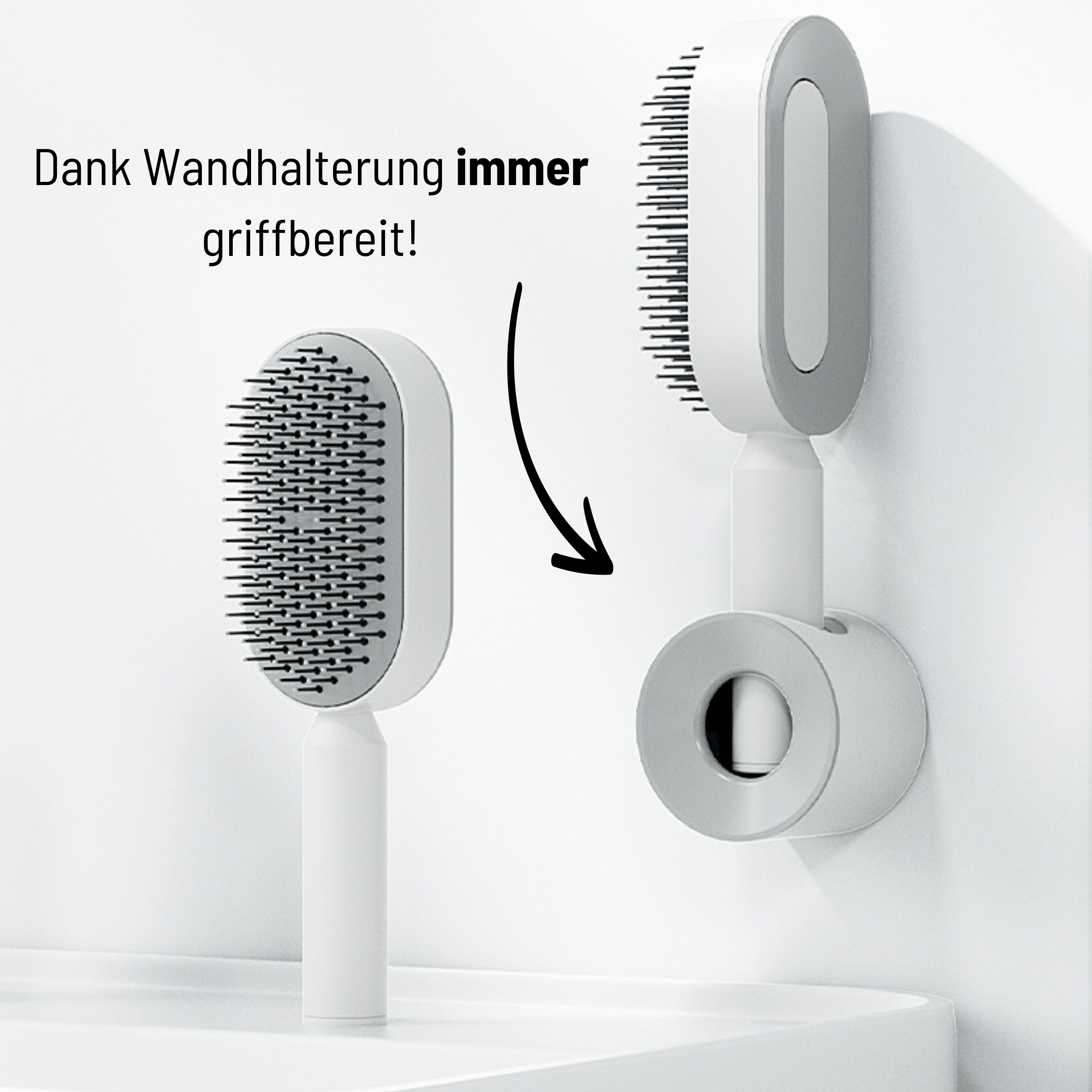 Selbstreinigende Luxus-Haarbürste