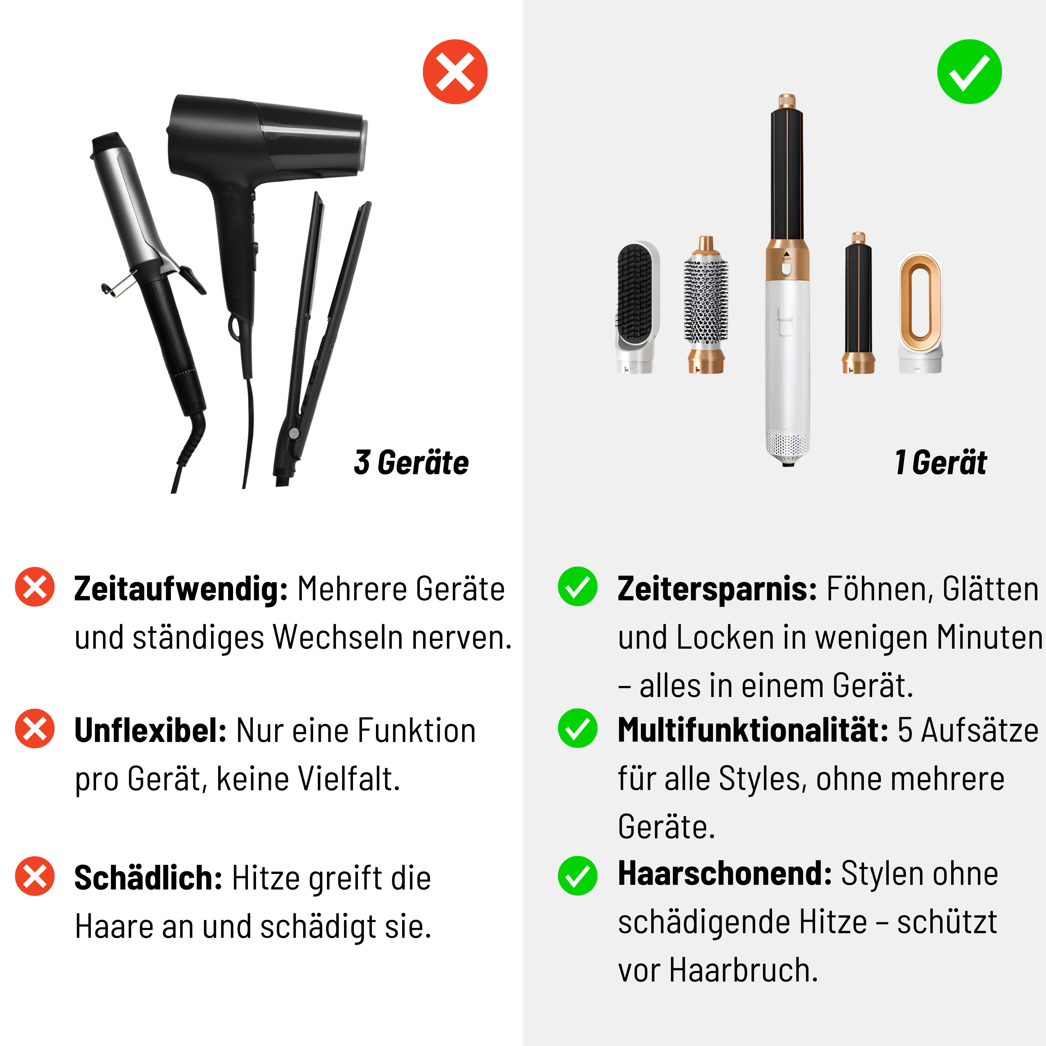 Trueglow's - 5 in 1 Luxus-Hairstyler