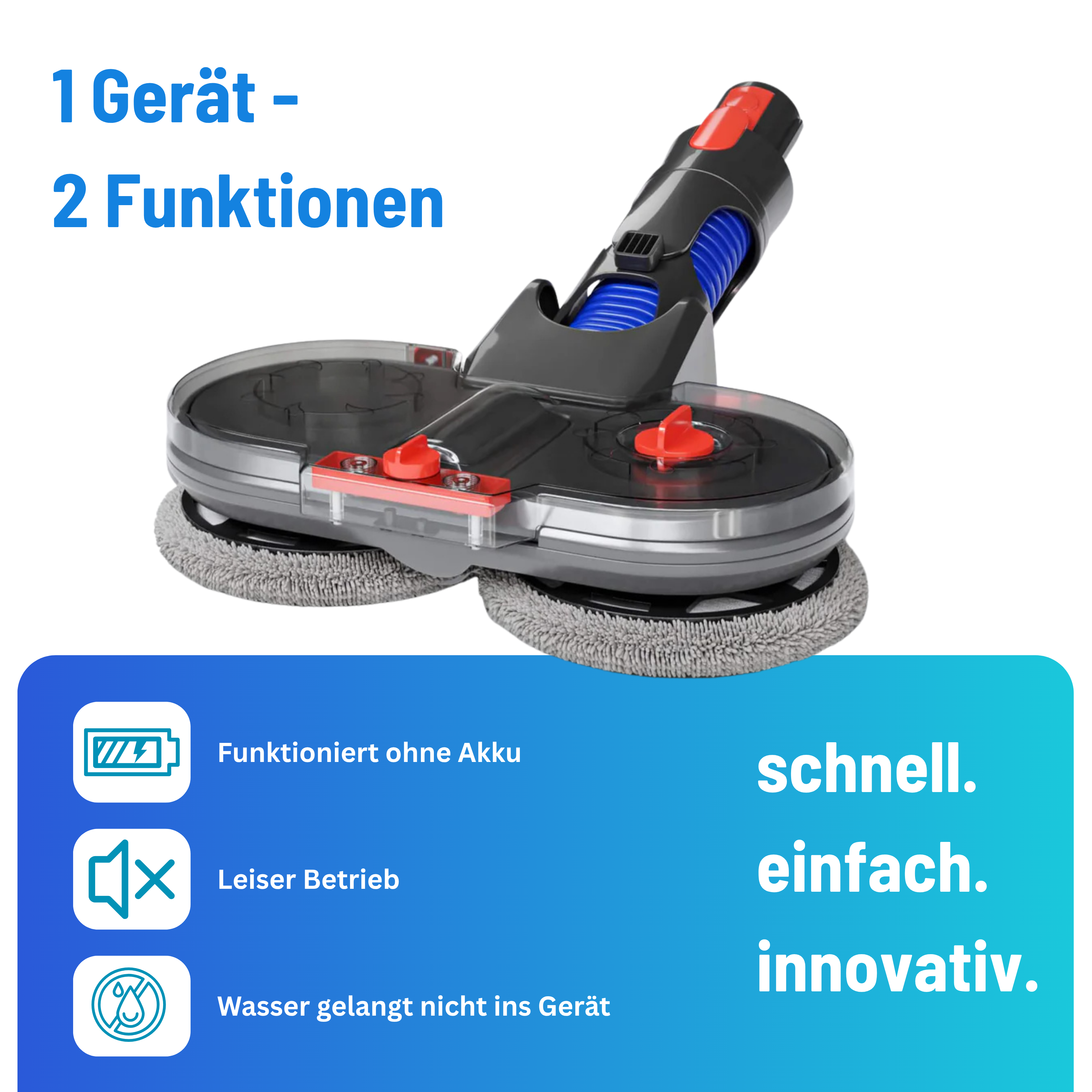 Dyson's 2 in 1 Wischaufsatz