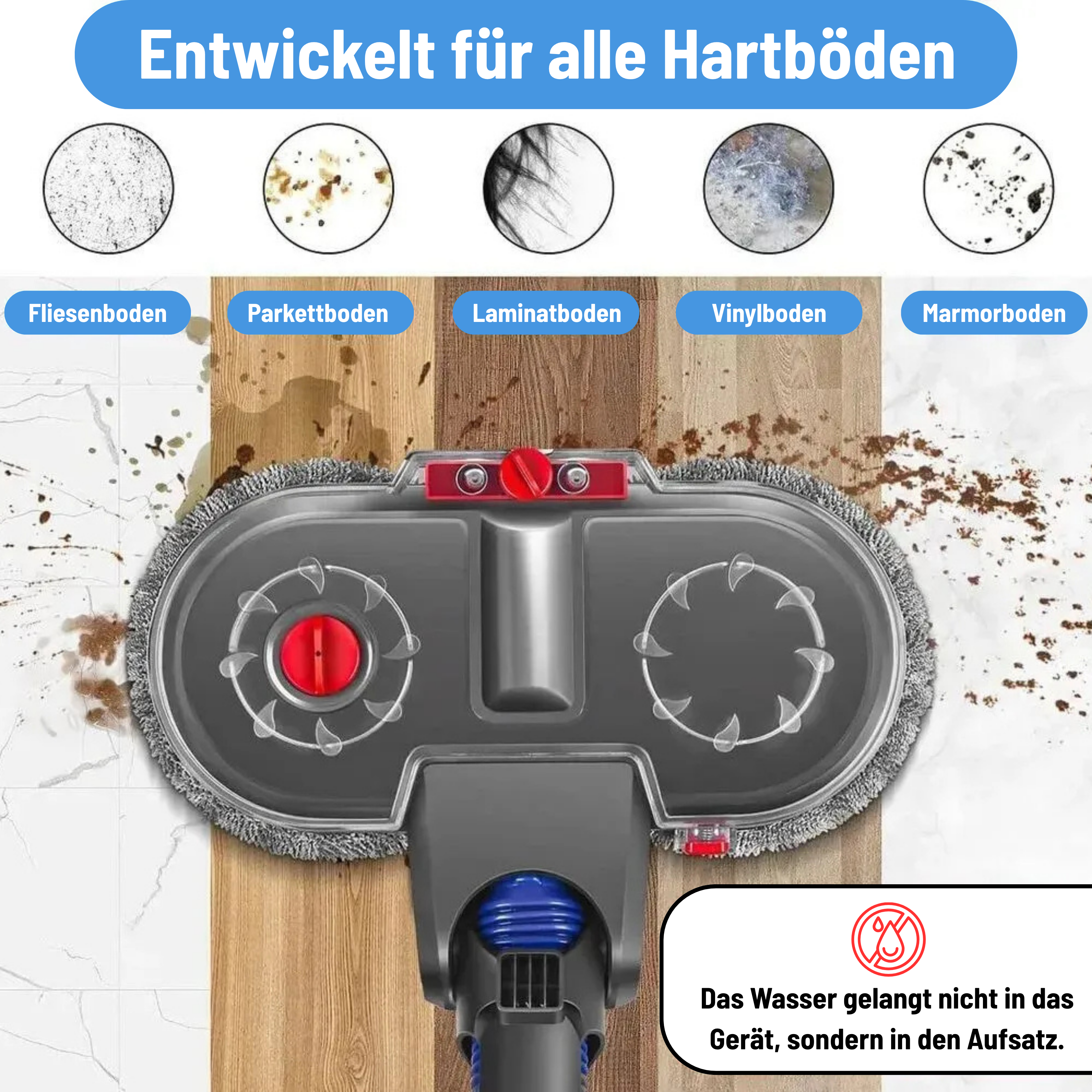 Dyson's 2 in 1 Wischaufsatz