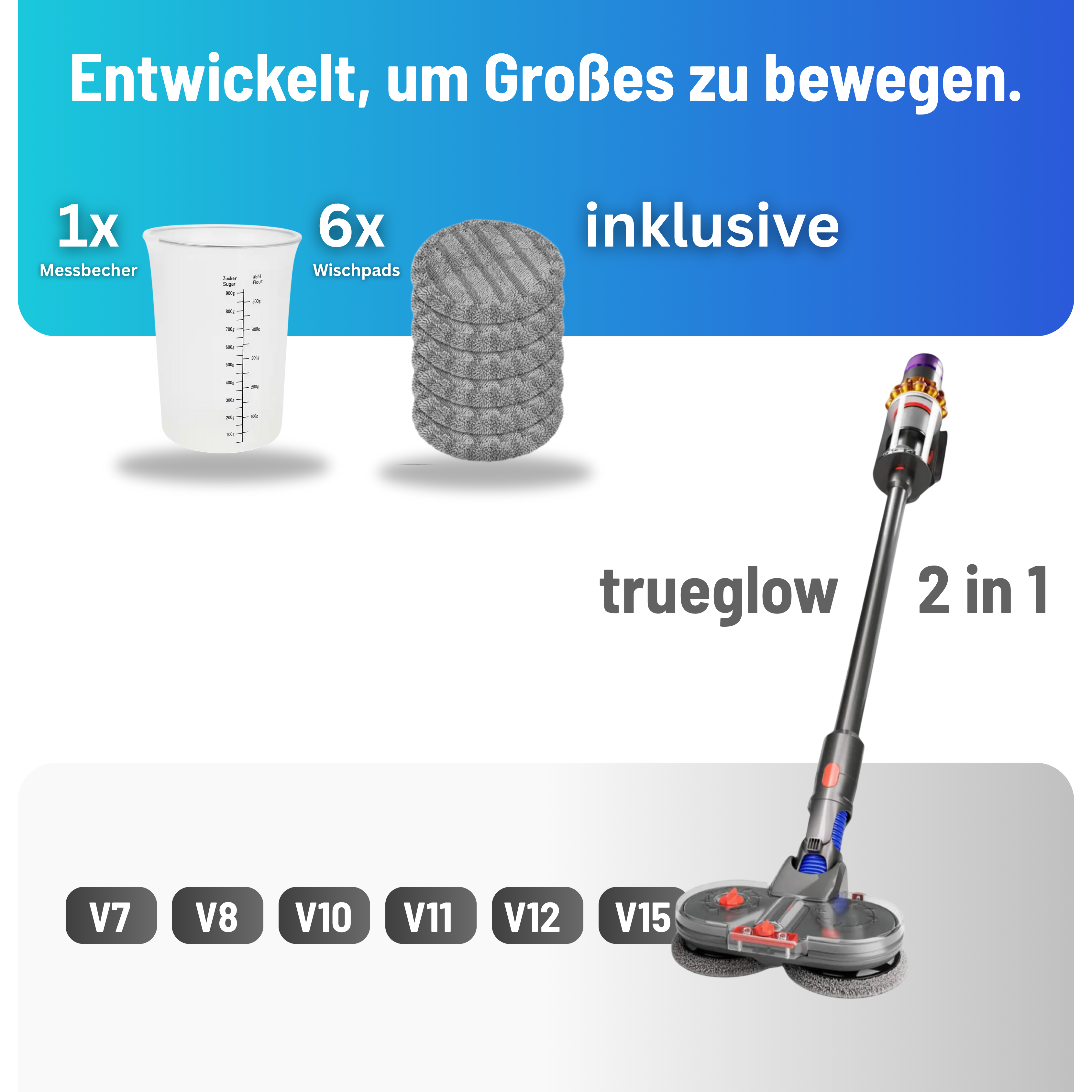 Dyson's 2 in 1 Wischaufsatz